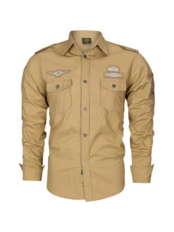 Vintage Outdoors Fashion Casual Plus Size Shirts Men