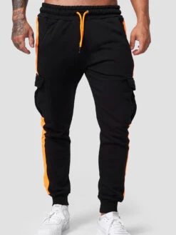 Casual Versatile Pocket Drawstring Long Pant For Men