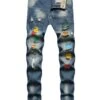 Trendy Contrast Color Jeans Pant For Men -FlexTrend Store P 20211116112923081 915