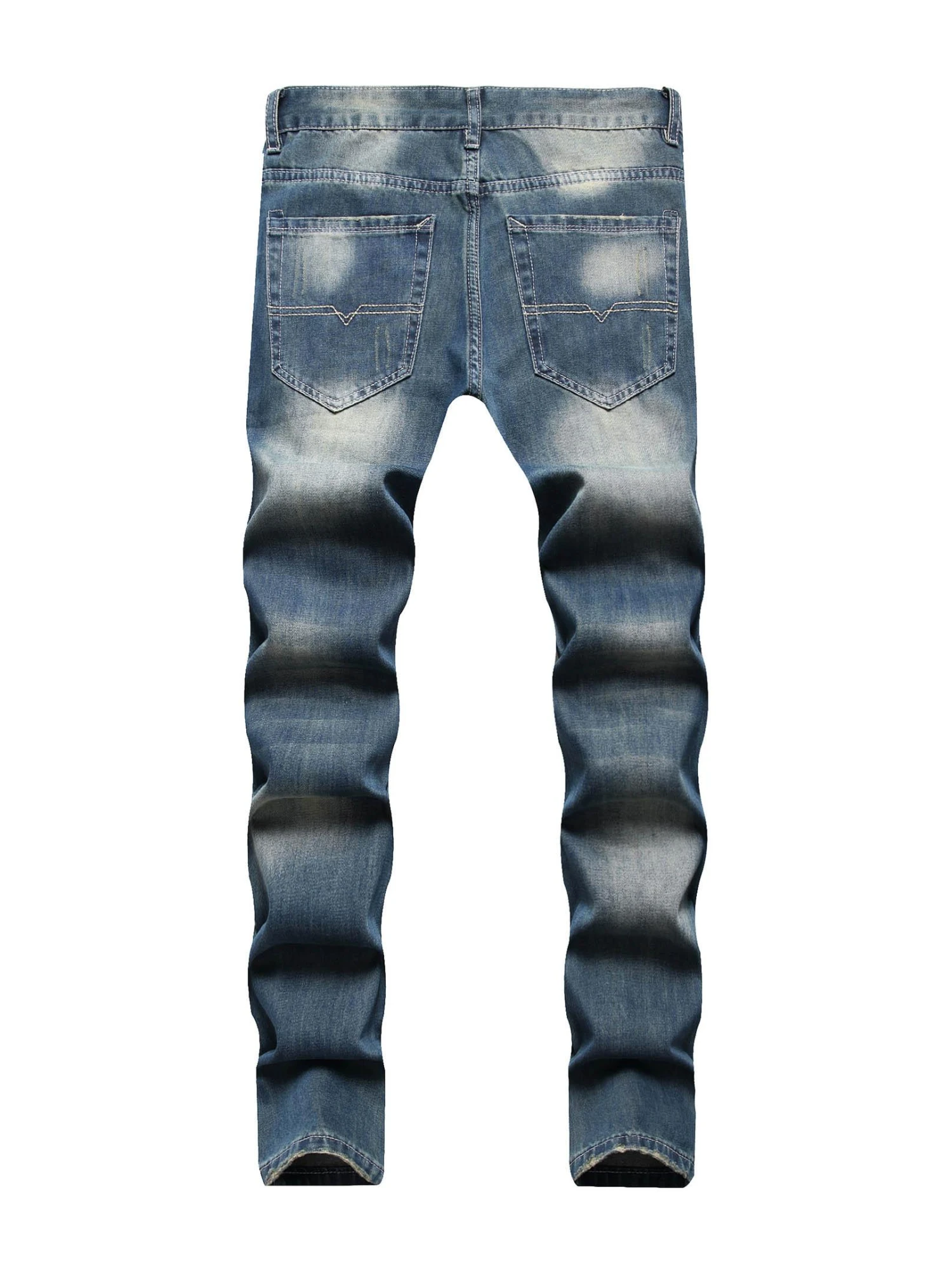 Trendy Contrast Color Jeans Pant For Men 4 Trendy Contrast Color Jeans Pant For Men - Image 2