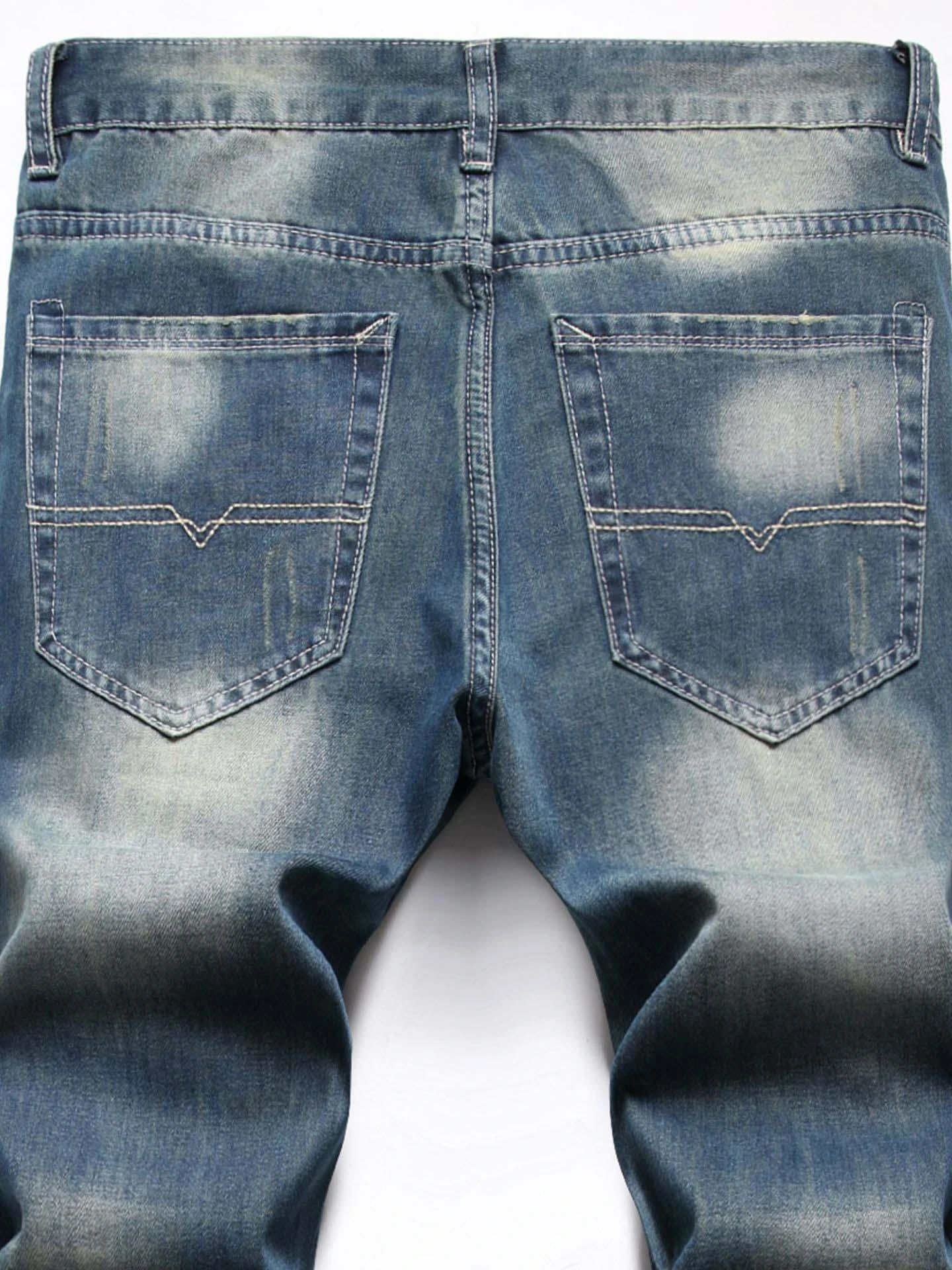 Trendy Contrast Color Jeans Pant For Men 6 Trendy Contrast Color Jeans Pant For Men - Image 4