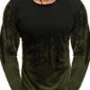 Casual Print Crew Neck Long Sleeve T-Shirt -FlexTrend Store P 20211228172259638 742