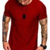 Men Summer Casual Solid Short Sleeve T- Shirt -FlexTrend Store P 20211229172659842 760