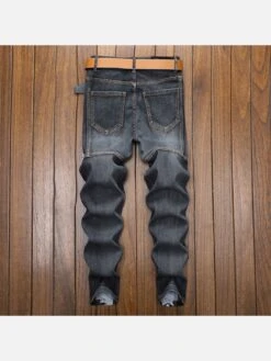 Vintage Camouflage Patchwork Denim Long Pants -FlexTrend Store P 20220219164247519 859