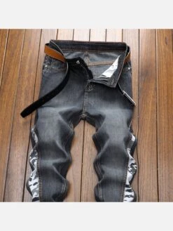Vintage Camouflage Patchwork Denim Long Pants -FlexTrend Store P 20220219164248768 351