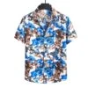 Beach Polo Collar Short Sleeve Print Shirts -FlexTrend Store P 20220309113102116 839