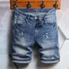 Denim Summer Mid Waist Short Pants For Men 1 Denim Summer Mid Waist Short Pants For Men -FlexTrend Store P 20220331144656194 587