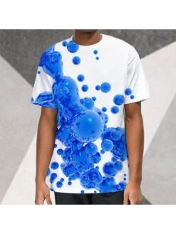 New Printed Short Sleeve Men's T-Shirt