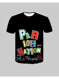 New Contrast Color Print Short Sleeve T-Shirt -FlexTrend Store P 20220426093237451 828