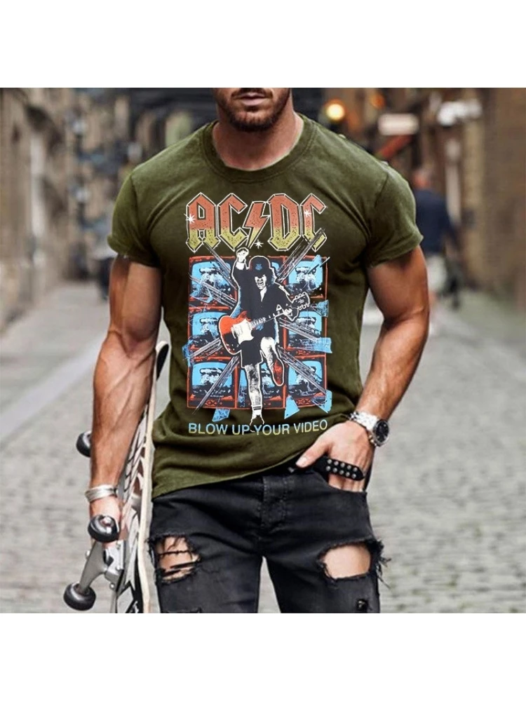 Street Graphic Crew Neck Summer Tees For Men 3 Street Graphic Crew Neck Summer Tees For Men