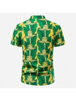 Summer Beach Printed Short Sleeve Shirt For Men -FlexTrend Store P 20220517153840339 495