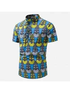 Summer Beach Printing Short Sleeve Shirt -FlexTrend Store P 20220517161941202 287