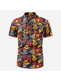 Casual Beach Printing Men's Shirt