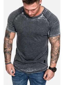 Casual Pure Color Short Sleeve T-Shirt