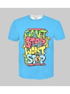 Fashion Digital Letter Printing Men's Tee