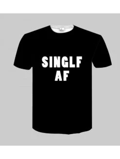 Hip Hop Black Printed Loose T Shirts For Men -FlexTrend Store P 20220607011743972 340