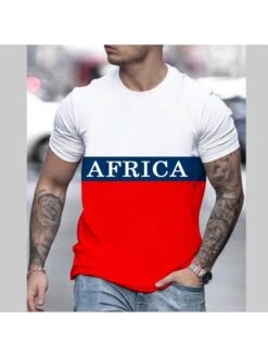 Casual Printing Sports Men Tee