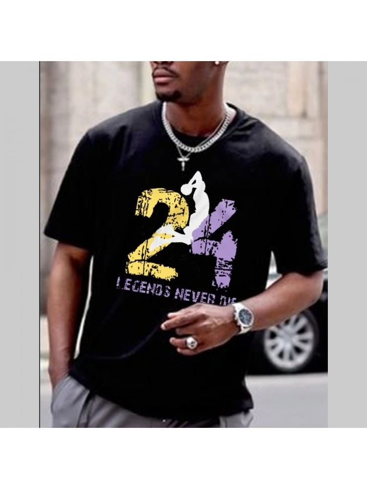 Summer New Printed Sports Basketball Men Tee 3 Summer New Printed Sports Basketball Men Tee