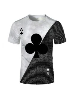 Summer Round Neck Letter Printing Men's Casual T-Shirt -FlexTrend Store P 20220628144303848 536