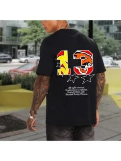 Summer New Fashion Short Sleeve Men Tee Tops