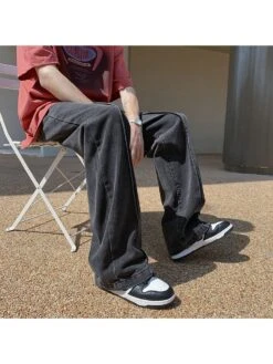 Summer Versatile Men's Pure Color Straight Jeans 9 Summer Versatile Men's Pure Color Straight Jeans -FlexTrend Store P 20220803161523820 123