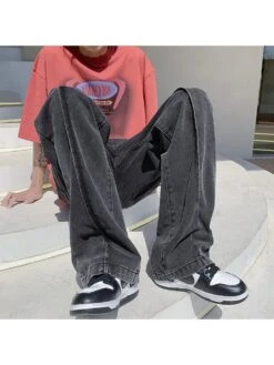 Summer Versatile Men's Pure Color Straight Jeans 10 Summer Versatile Men's Pure Color Straight Jeans -FlexTrend Store P 20220803161526155 262