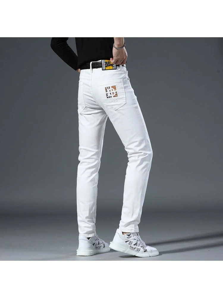 2023 Casual White Denim Jeans For Men 8 2023 Casual White Denim Jeans For Men - Image 6