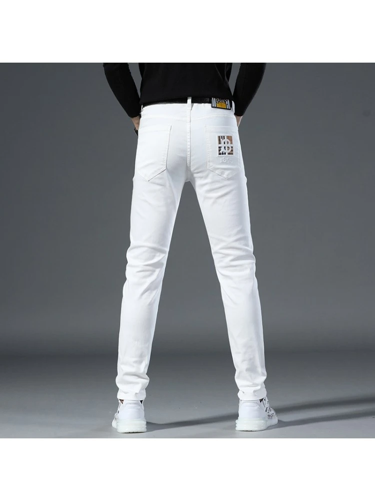 2023 Casual White Denim Jeans For Men 9 2023 Casual White Denim Jeans For Men - Image 7