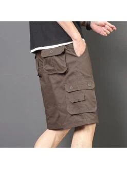 Summer Casual Loose Pure Color Overalls Pants Male -FlexTrend Store P 20230413200049597 797