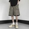 Summer Men Camouflage Wide Leg Drawstring Short Pants 1 Summer Men Camouflage Wide Leg Drawstring Short Pants -FlexTrend Store P 20230417183222105 857