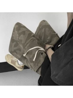 Summer Men Camouflage Wide Leg Drawstring Short Pants 6 Summer Men Camouflage Wide Leg Drawstring Short Pants -FlexTrend Store P 20230417183224326 190