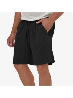 Men's Pure Color Linen Shorts -FlexTrend Store P 20230628132226026 372
