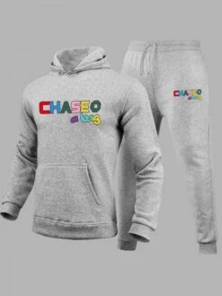 Men Fall Letter Hooded Top 2pc Pants Sets -FlexTrend Store P 20230717112728657 176