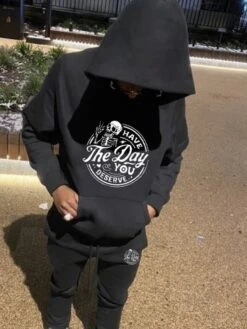 Black Men's Sweater Long Suit