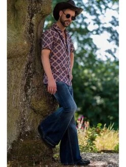 Patchwork Denim Flared Jeans -FlexTrend Store P 20231113172216864 352