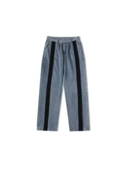 Colorblock Crewneck Loose Long Sets -FlexTrend Store P 20240604144010471 708