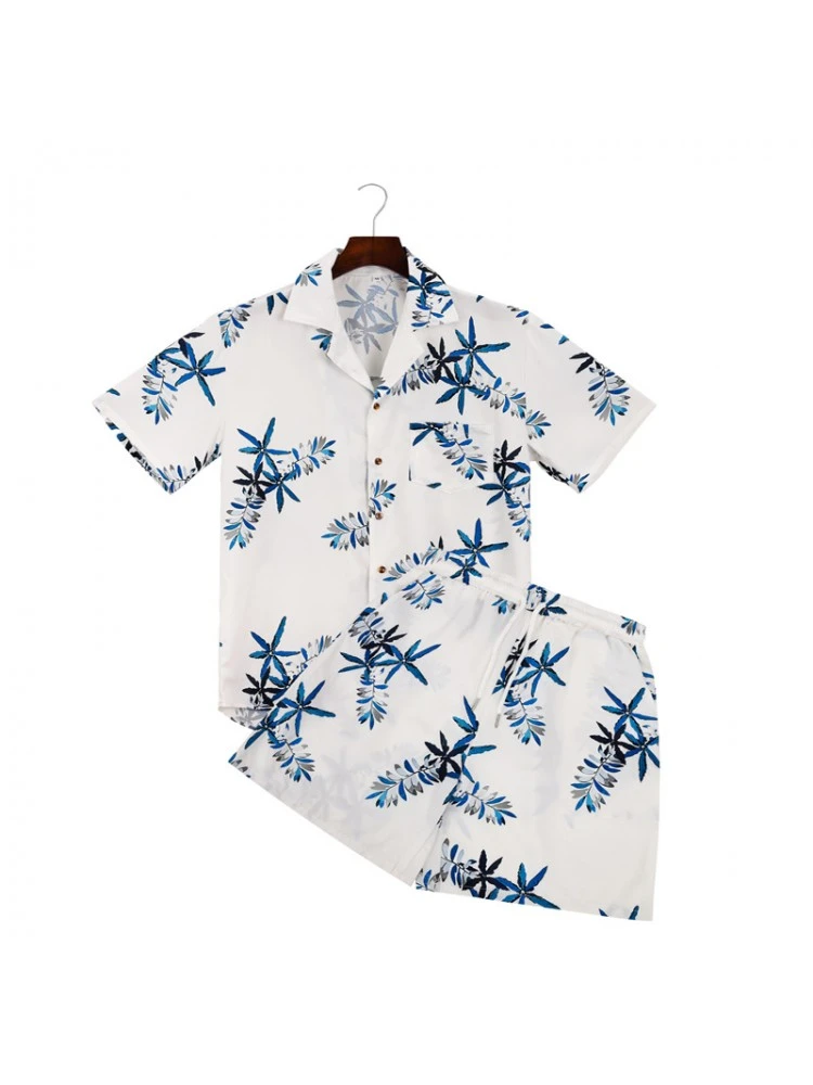 Print Regular Sleeve Loose Short Sets 3 Print Regular Sleeve Loose Short Sets