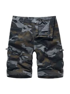 Camouflage Cotton Loose Short Pants