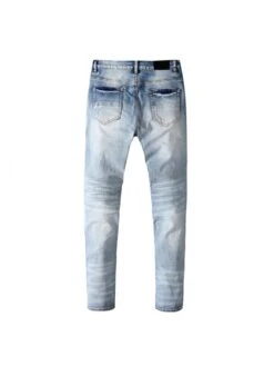 Colorblock Cotton Skinny Jeans -FlexTrend Store P 20240605193602033 546