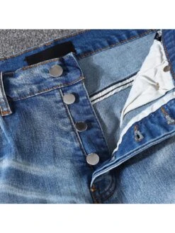 Colorblock Cotton Skinny Jeans -FlexTrend Store P 20240605193604631 314