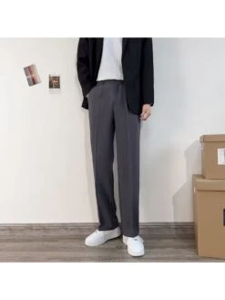 Solid Color Mid-rise Skinny Long Pant -FlexTrend Store P 20240608162006681 985