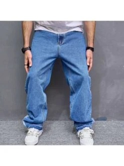 Washed Cotton Loose Jeans 11 Washed Cotton Loose Jeans -FlexTrend Store P 20240614134403688 506