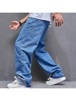 Washed Cotton Loose Jeans 12 Washed Cotton Loose Jeans -FlexTrend Store P 20240614134404357 738