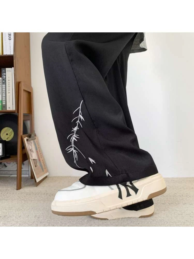 Embroidery High Rise Straight Long Pant 4 Embroidery High Rise Straight Long Pant - Image 2