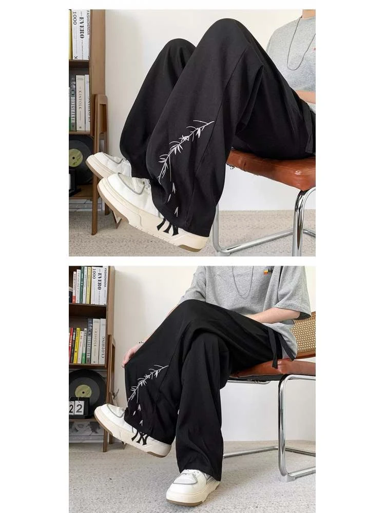 Embroidery High Rise Straight Long Pant 6 Embroidery High Rise Straight Long Pant - Image 4