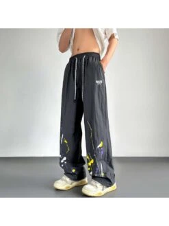 Dots Mid-rise Straight Long Pant