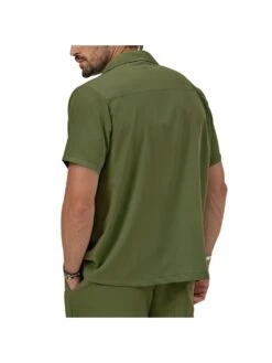 Solid Color Regular Sleeve Baggy Shirt & Shorts Set -FlexTrend Store P 20240621112002842 668