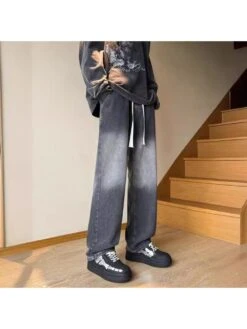 Colorblock Denim Mid-rise Jeans