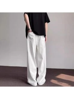 Washed Denim Mid-rise Jeans -FlexTrend Store P 20240621135607934 716