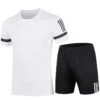 Striped Crewneck Quick-Dry Thin Sporty Short Sets -FlexTrend Store P 20240625150844008 708